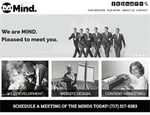 Tablet Screenshot of minddevelopmentanddesign.com